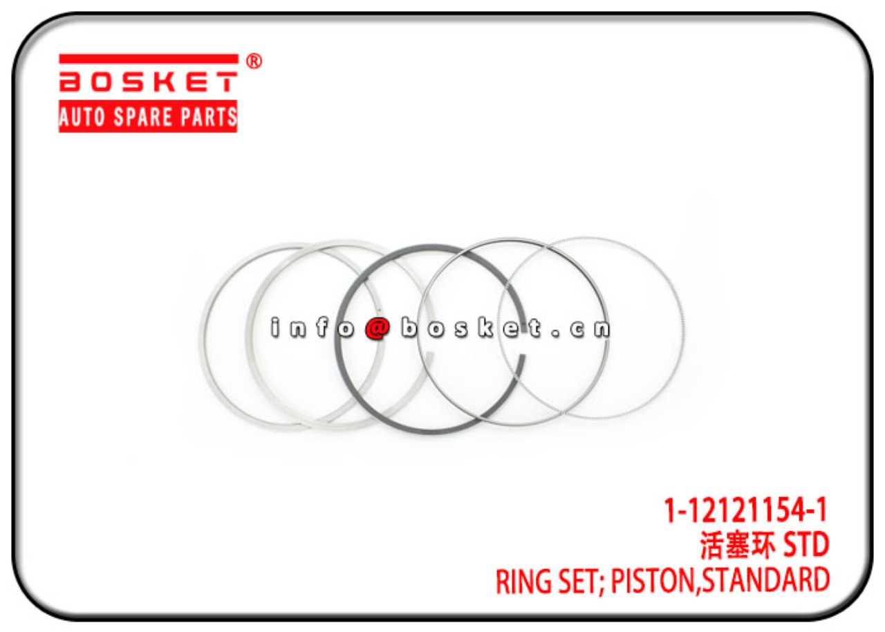 1-12121154-1 1-12121134-0 1121211541 Standard Piston Ring Set Suitable for ISUZU 6WF1 CXZ51