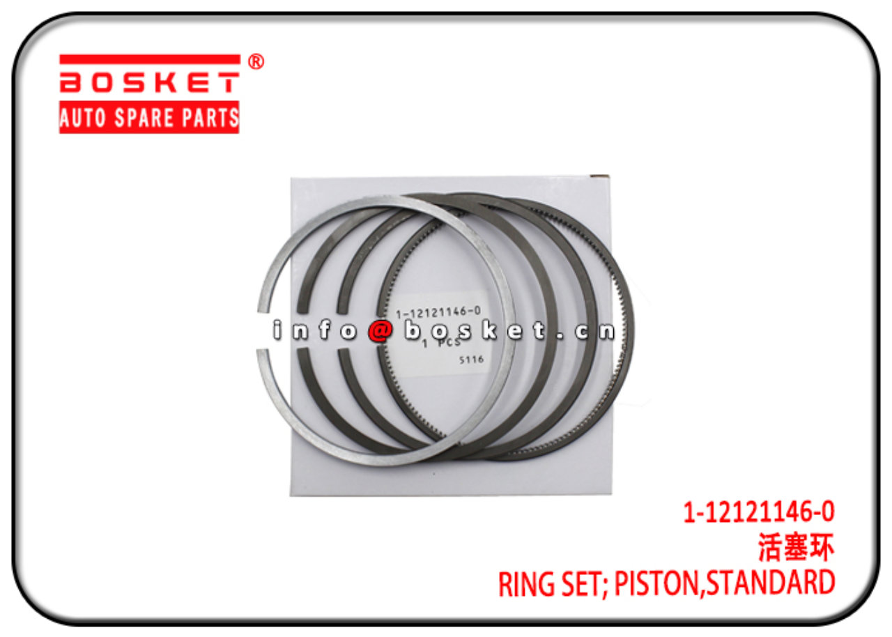 1-12121146-0 1121211460 Standard Piston Ring Set Suitable for ISUZU XE 4BG1T 6BG1T