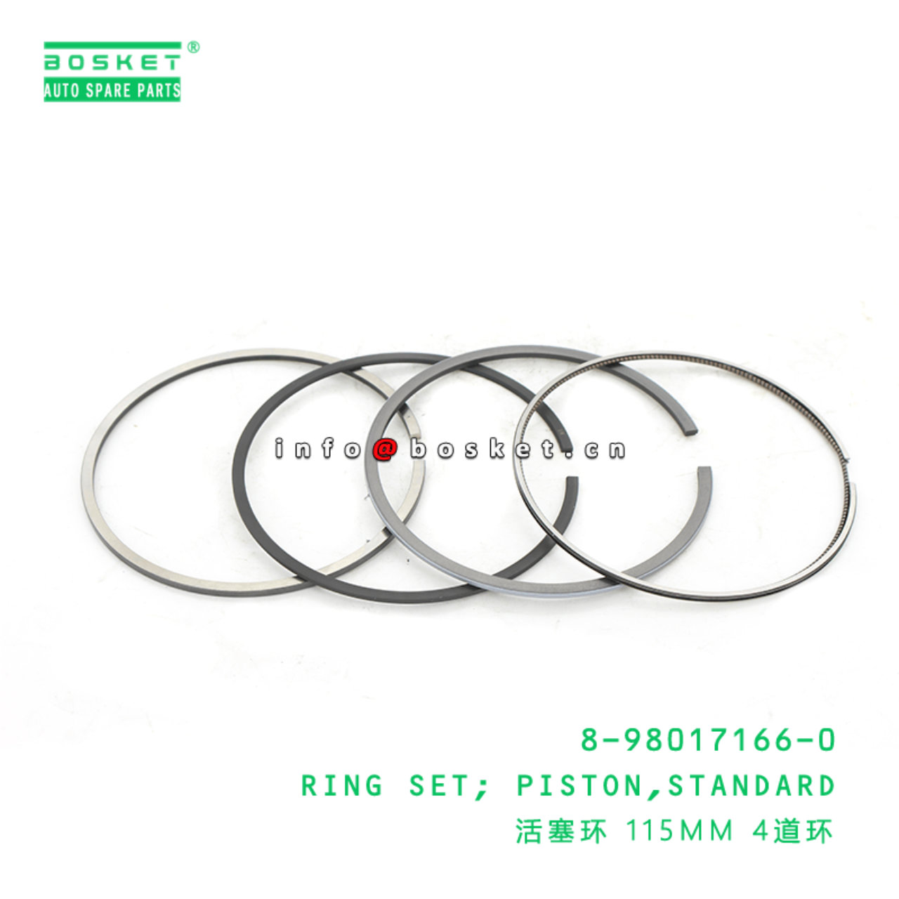 8980171660 8-98017166-0 Standard Piston Ring Set Suitable for ISUZU XE 4HK1 6HK1