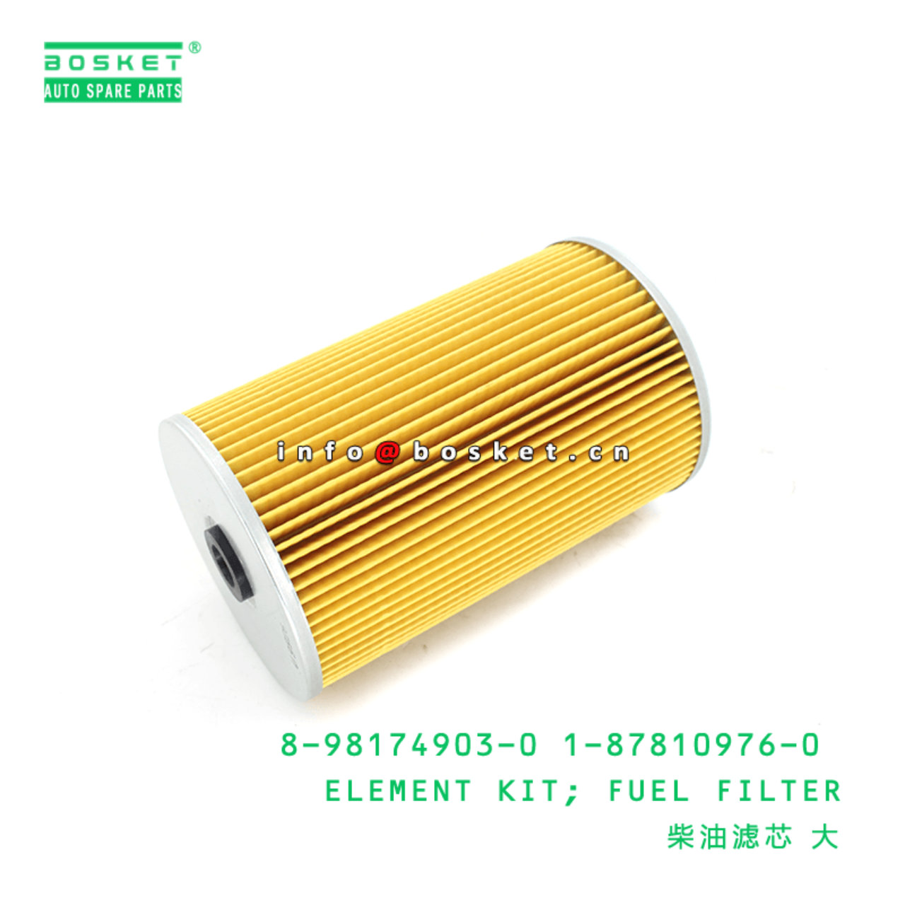 8-98174903-0 1-87810976-0 Fuel Filter Element Kit Suitable for ISUZU CVZ CXZ CXZ51K 6WF1 VC46