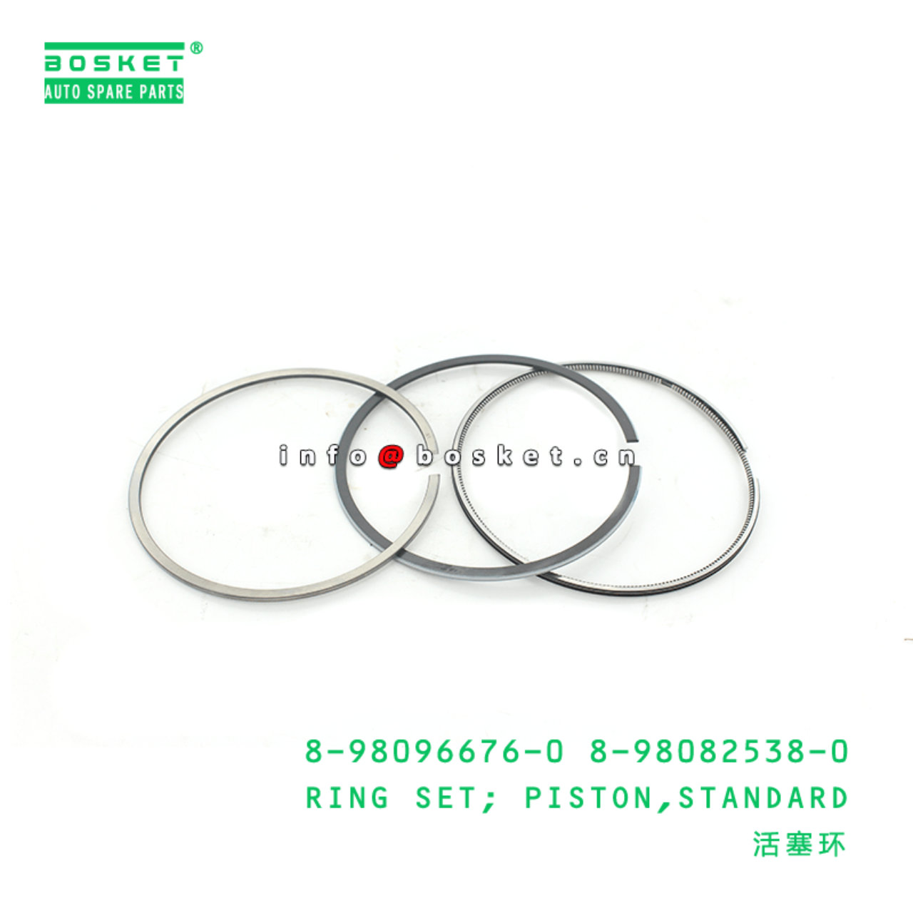 8-98096676-0 8-98082538-0 Standard Piston Ring Set 8980966760 8980825380 Suitable for ISUZU TFUC 4JJ