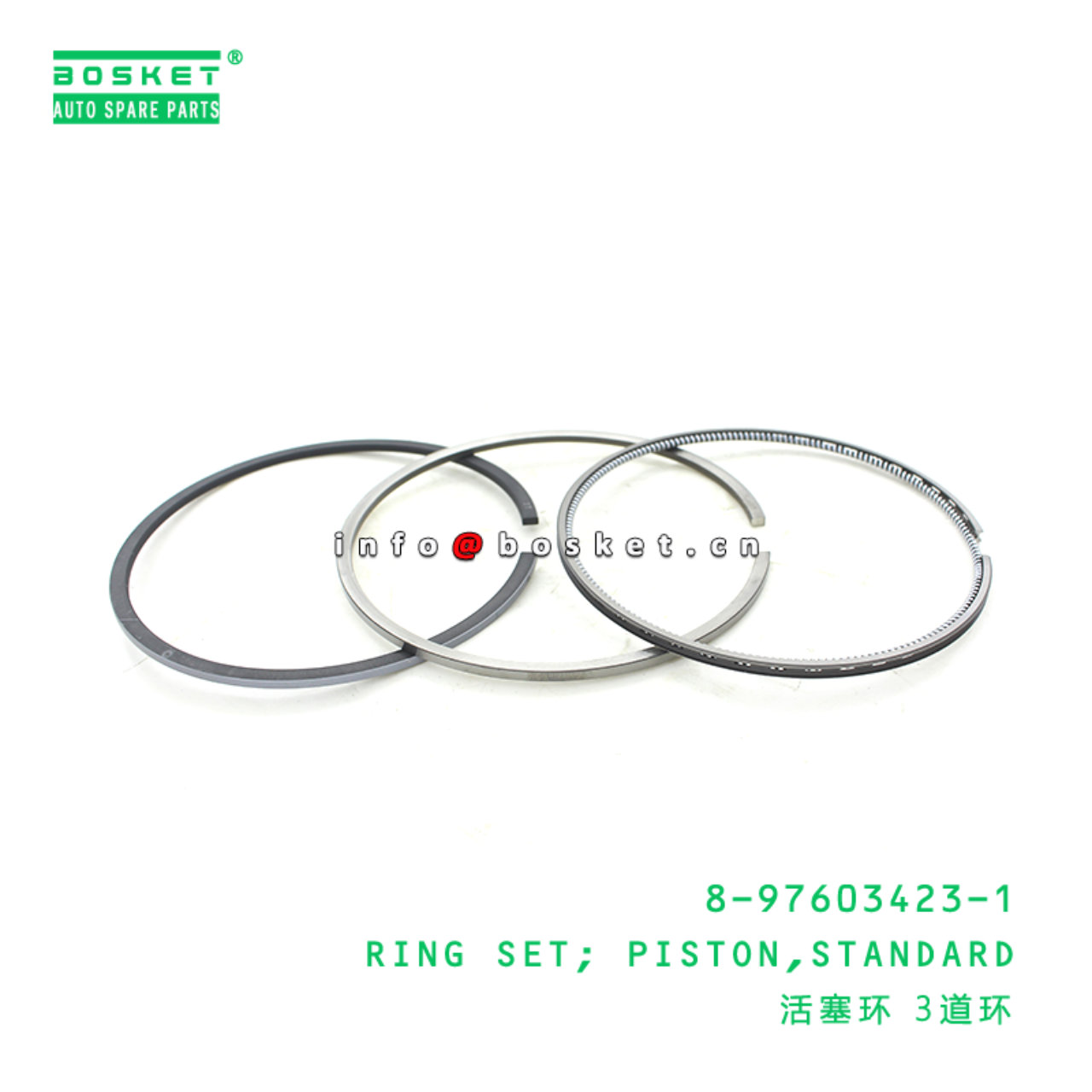 8-97603423-1 Standard Piston Ring Set 8976034231 Suitable for ISUZU CVZ CXZ CYZ 4HK1