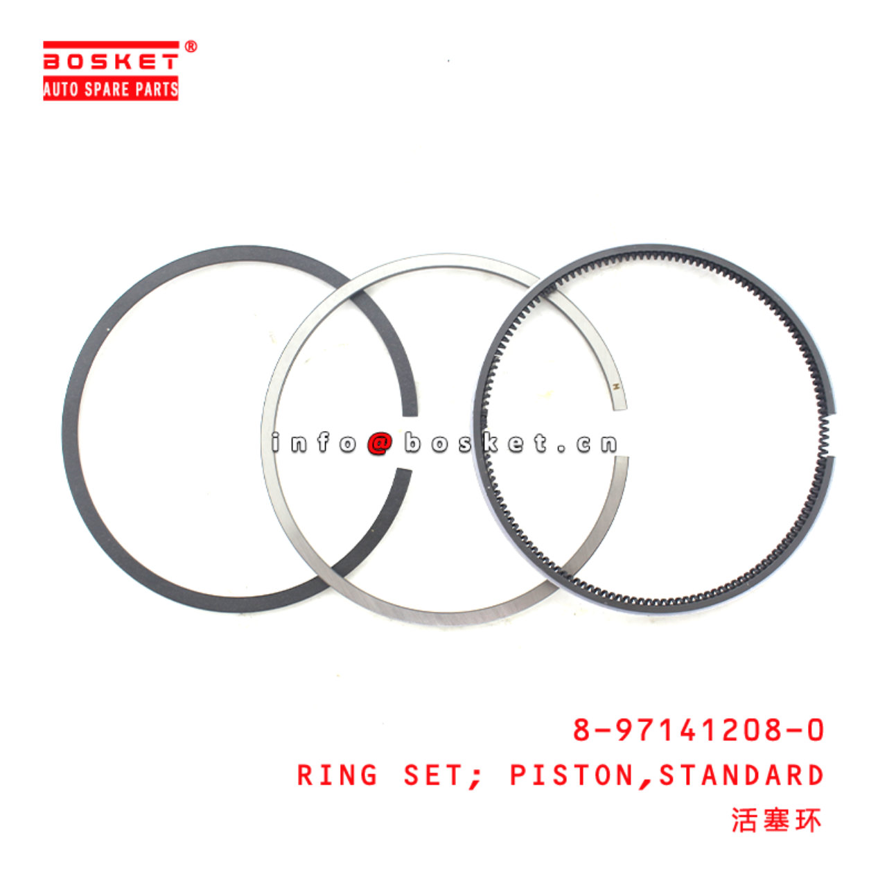  8-97141208-0 Standard Piston Ring Set 8971412080 Suitable for ISUZU XD 4LE1