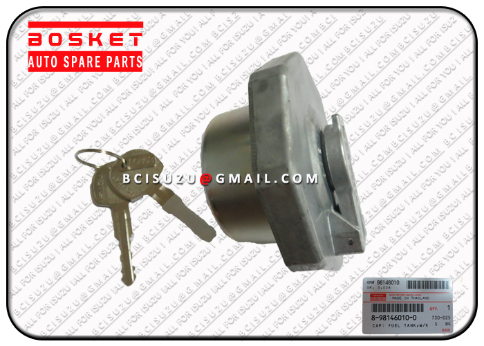 8981460100 8-98146010-0 Isuzu NQR75 4HK1 Fuel Tank Cap With Key 8980889820  8-98088982-0 - For ISUZU NPRNQR Body Parts - BOSKET INDUSTRIAL LTD