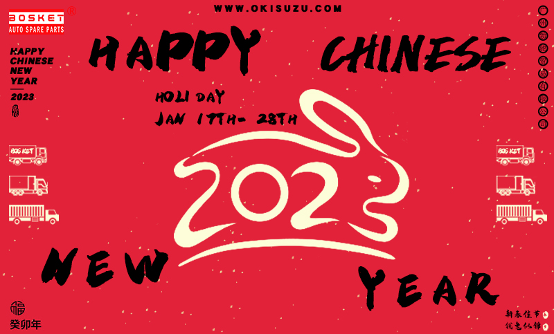 HOLIDAY NOTICE: HAPPY CHINESE NEW YEAR