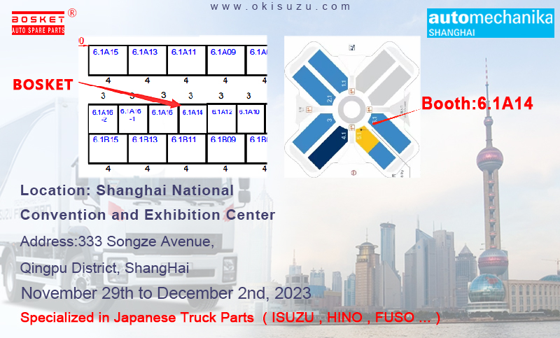 BOSKET INDUSTRIAL LIMITED will participate in the automechanika SHANGHAI 2023.
