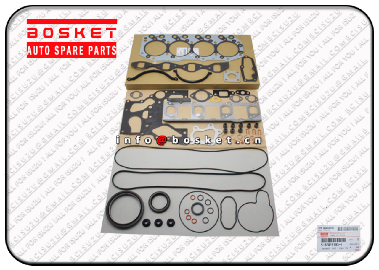 5878151834 5-87815183-4 Engine Overhaul Gasket Set Suitable for ISUZU TFS