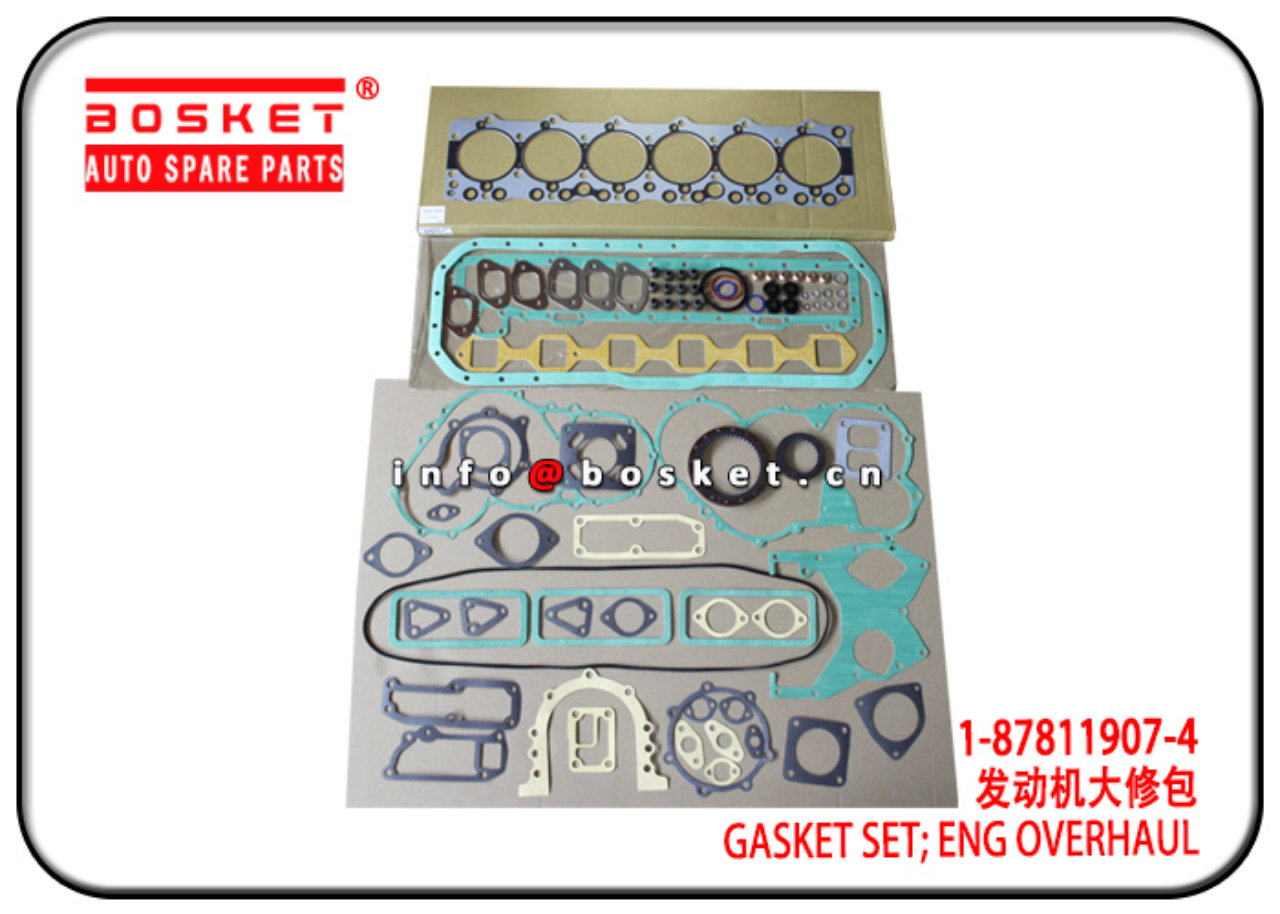 1-87811907-4 1878119074 Engine Overhaul Gasket Set Suitable for ISUZU 6BD1T XE