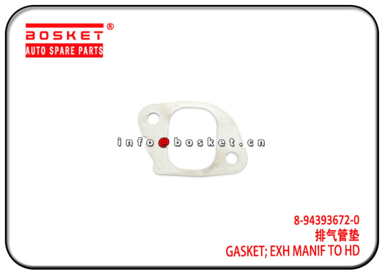 8-94393672-0 8943936720 Exhaust Manif To Head Gasket Suitable for ISUZU FVR34 