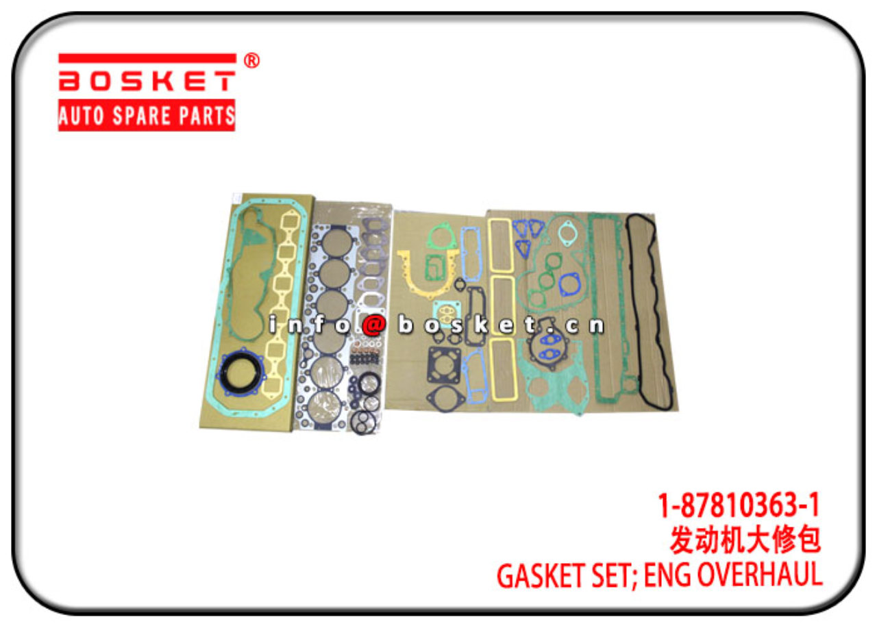 1-87810363-1 1878103631 Engine Overhaul Gasket Set Suitable for ISUZU 6BD1