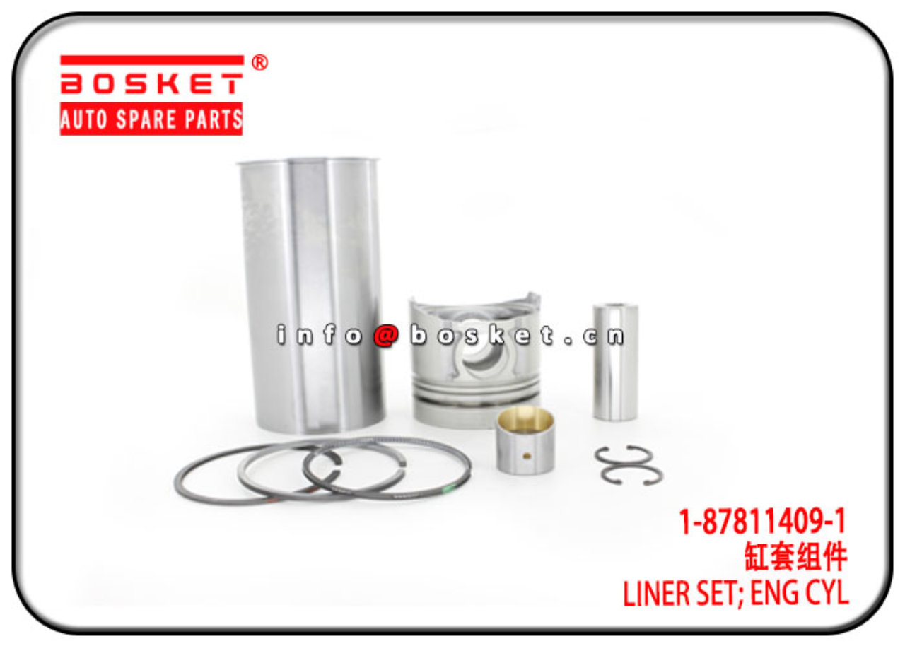 1-87811409-1 1878114091 Engine Cylinder Liner Set Suitable for ISUZU 6BG1TC