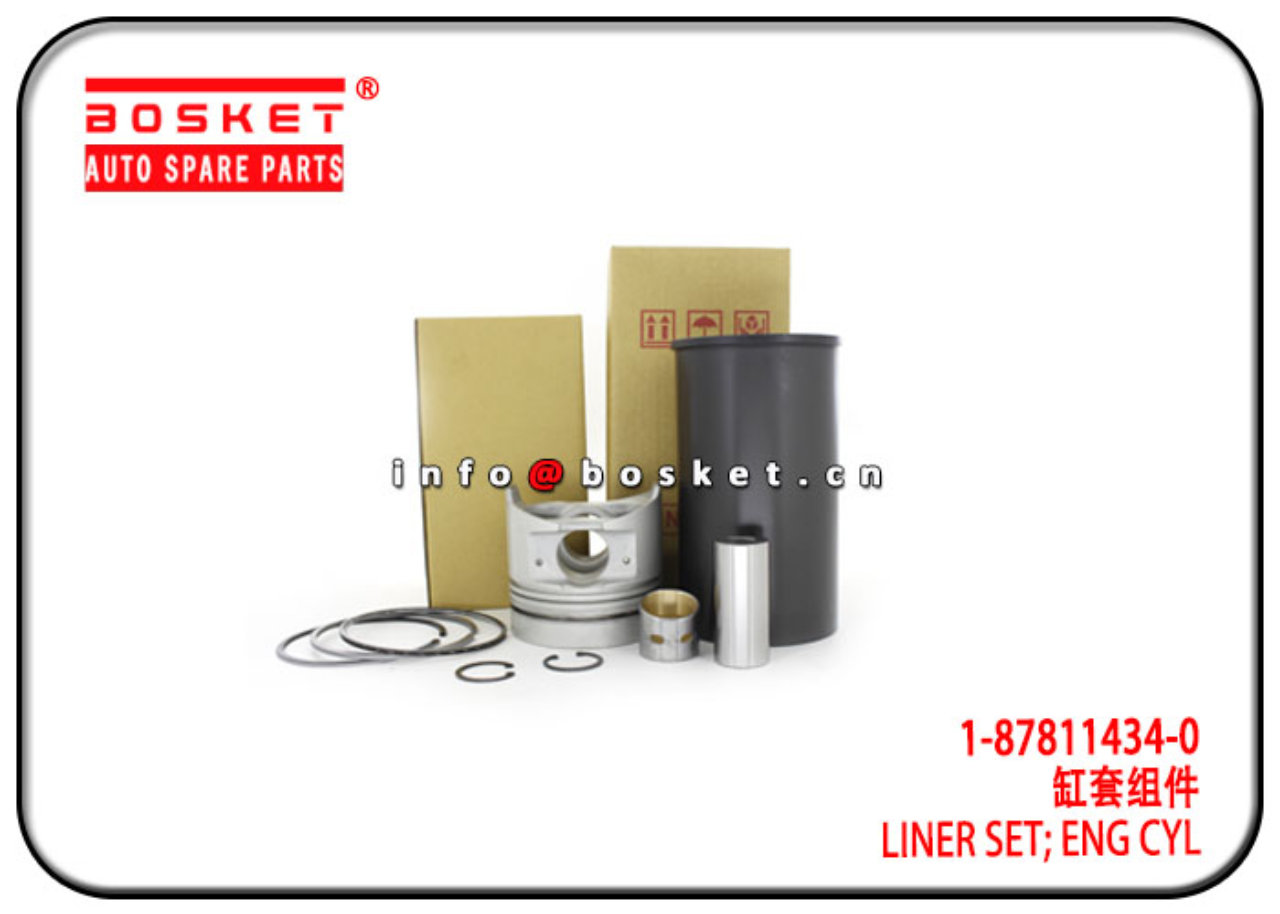 1-87811434-0 1878114340 Engine Cylinder Liner Set Suitable for ISUZU 6HH1 FVR33