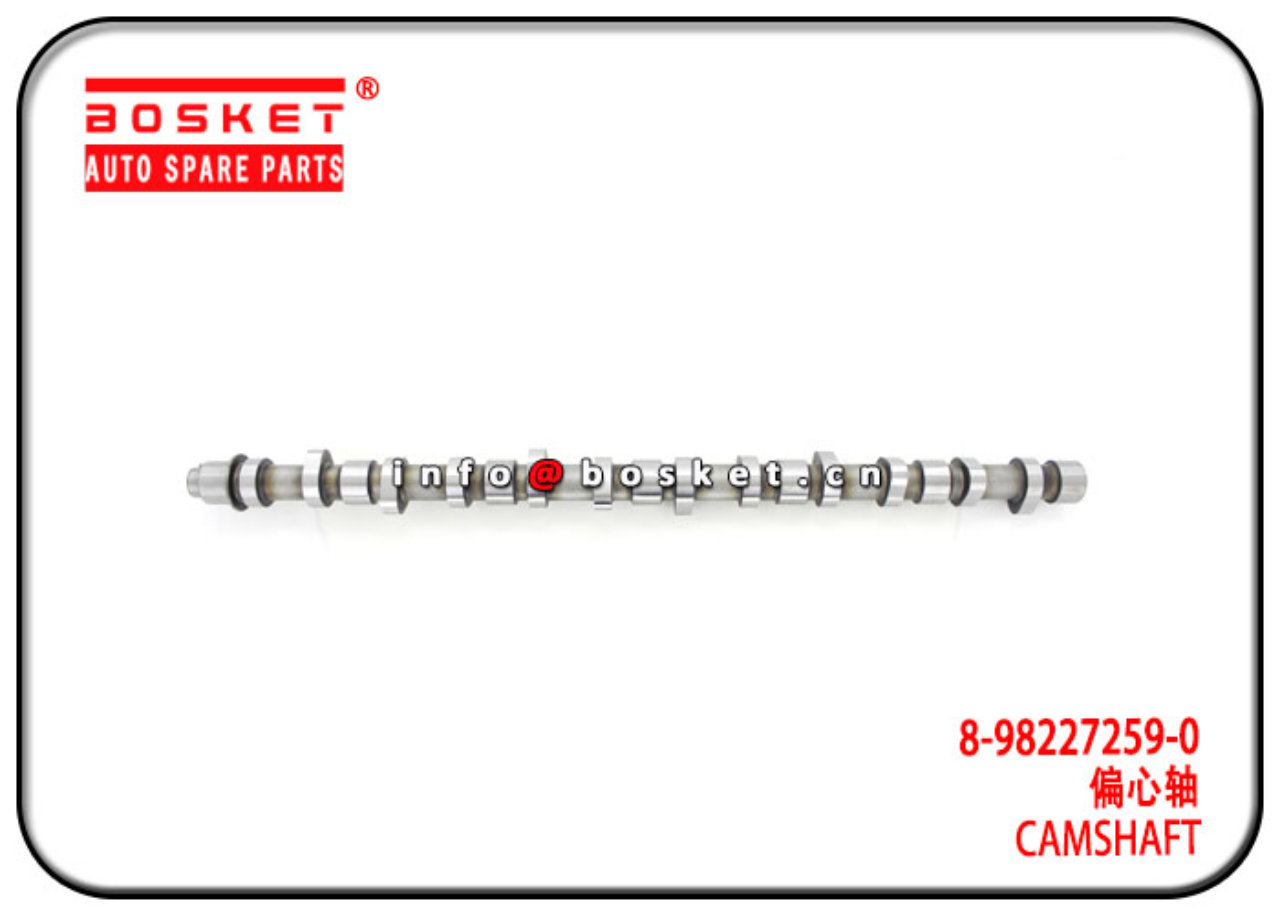 8-94395576-0 8-98227259-0 8943955760 8982272590 Camshaft Suitable for ISUZU 6HE1 6HH1 FVR33 