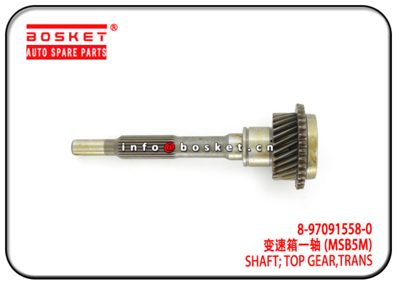 8-97091558-0 8970915580 Transmission Top Gear Shaft Suitable for ISUZU 4JB1 NKR55