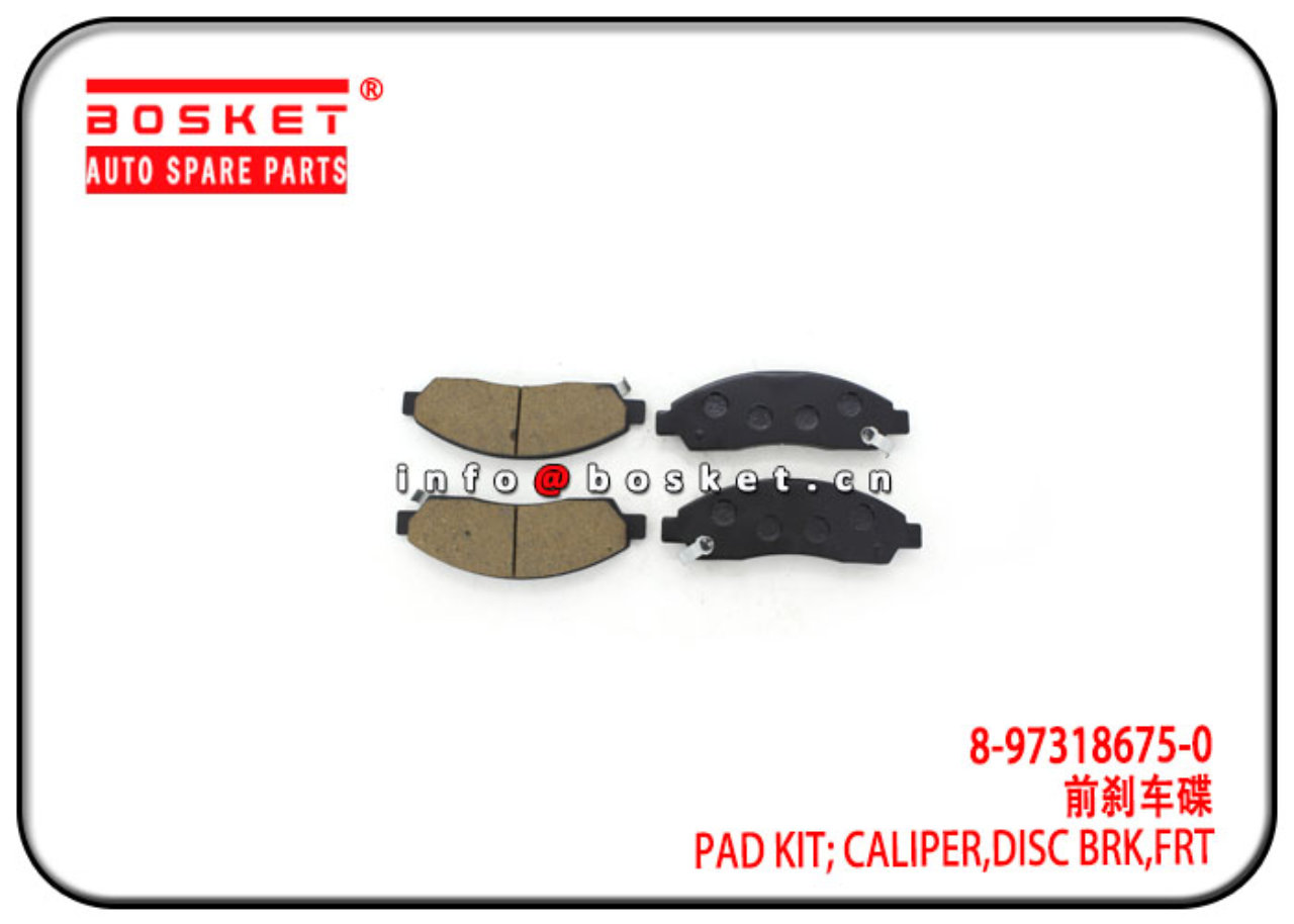 8-97318675-0 8973186750 Front Disc Brake Caliper Pad Kit Suitable for ISUZU DMAX