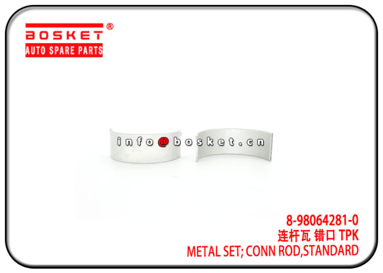 8-98064281-0 8-97131186-0 8980642810 Standard Connecting Rod Metal Set Suitable for ISUZU 6HK1 FVR 