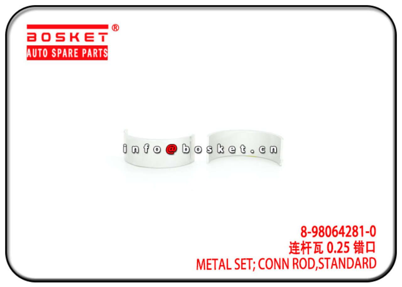 8-98064281-0 8-97131186-1 8980642810 Standard Conn Rod Metal Set Suitable for ISUZU 6HK1 FVR