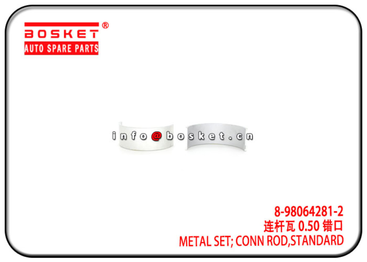 8-98064281-2 8-97131186-0 8980642812 Standard Connecting Rod Metal Set Suitable for ISUZU 4HK1 6HK1