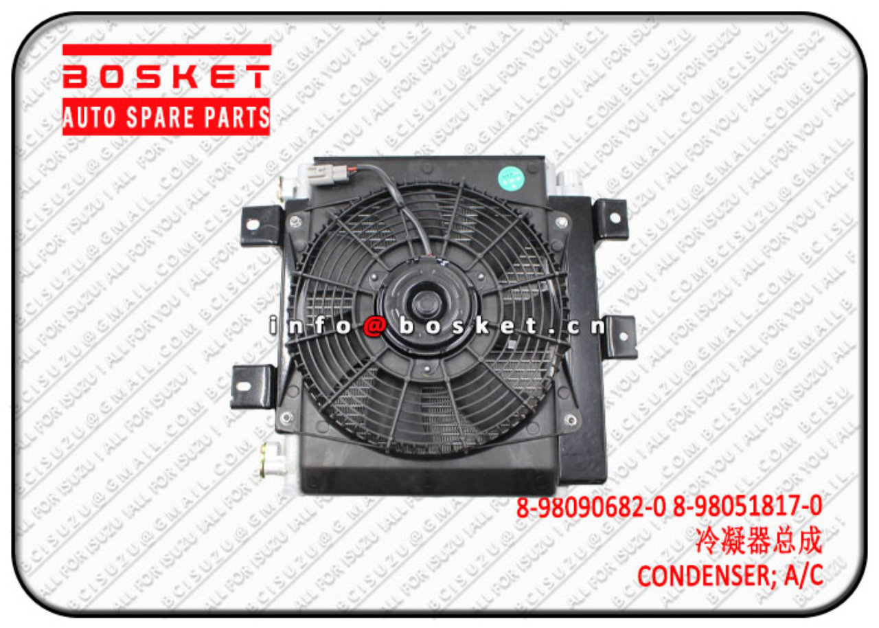 8980906820 8-98090682-0 8-98051817-0 Air Conditioning Condenser Suitable for ISUZU 4HK1 700P