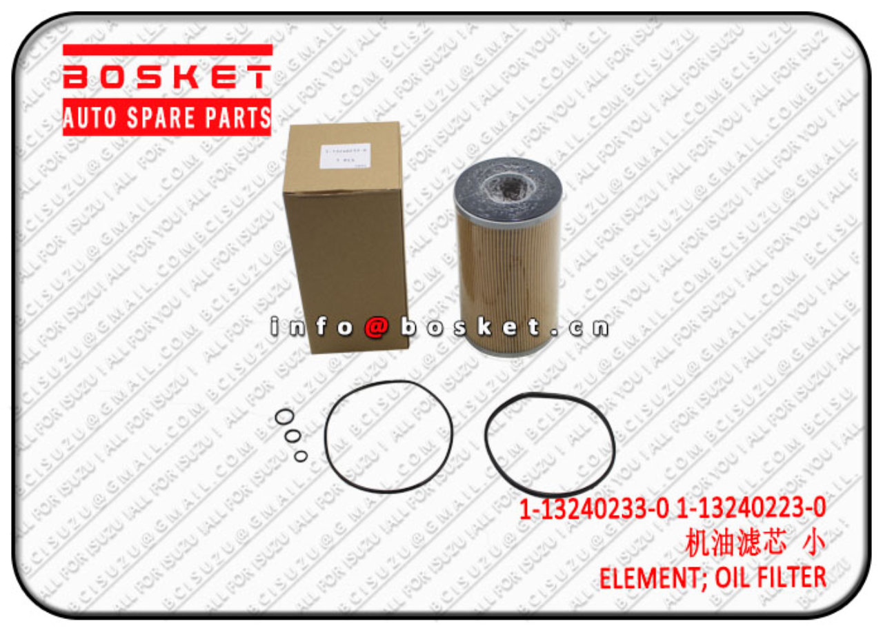 1132402330 1-13240233-0 1-13240223-0 Oil Filter Element Suitable for ISUZU CXZ51 6WF1 VC46 6UZ1 