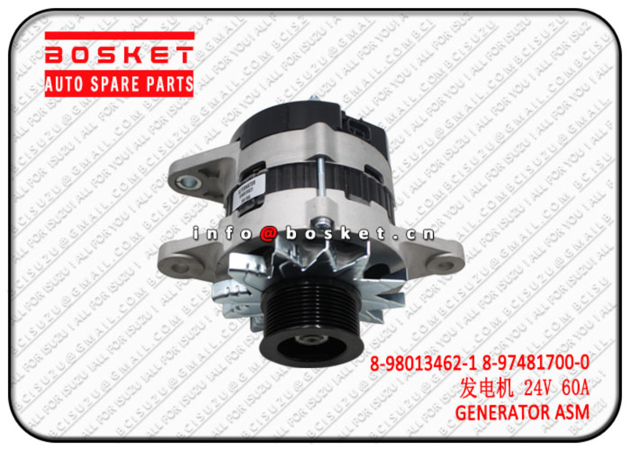 8980134621 8974817000 8-98013462-1 8-97481700-0 Generator Assembly Suitable for ISUZU 6HK1 FTR FVR
