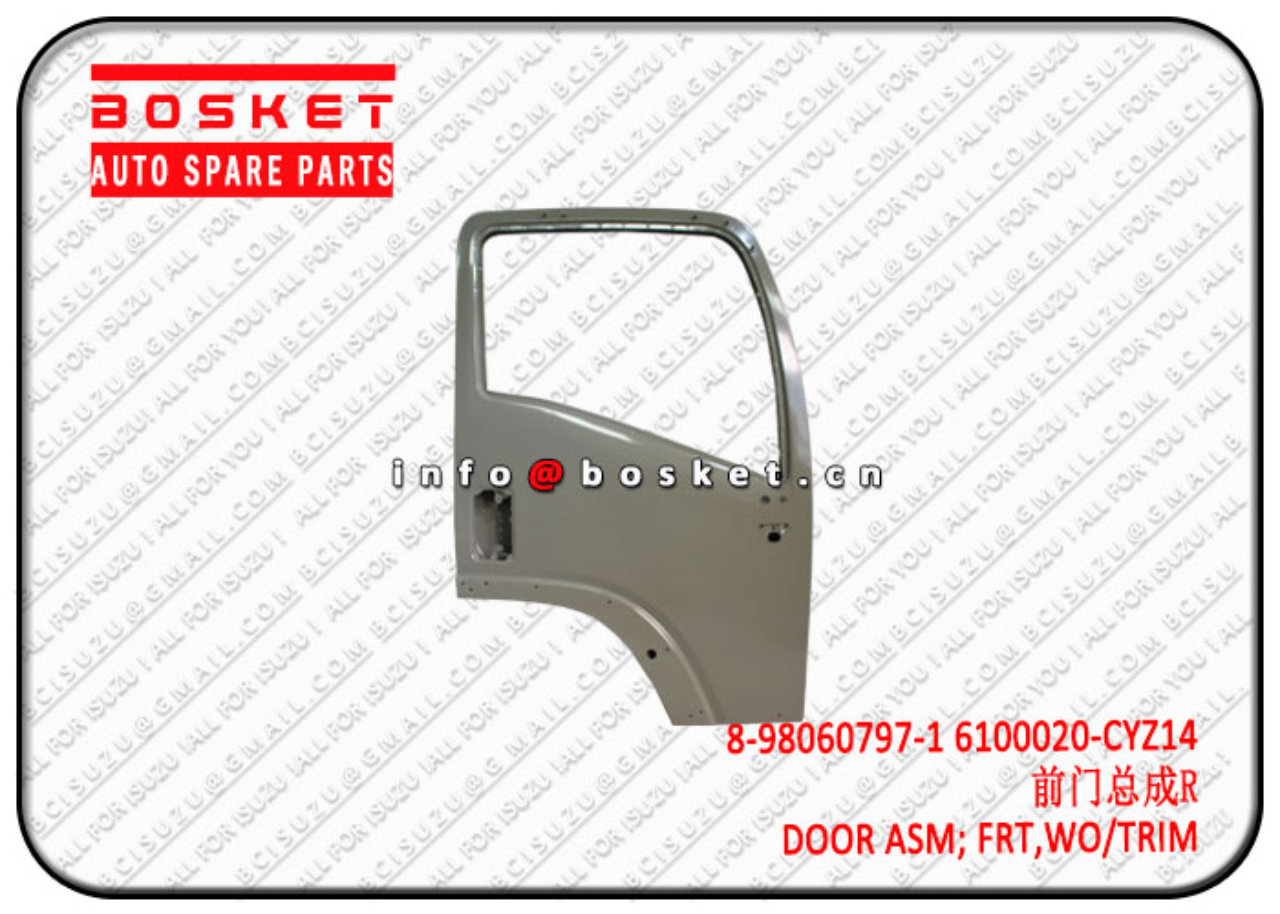 8980607971 8-98060797-1 6100020-CYZ14  Without Trim Front Door Assembly Suitable for ISUZU VC46