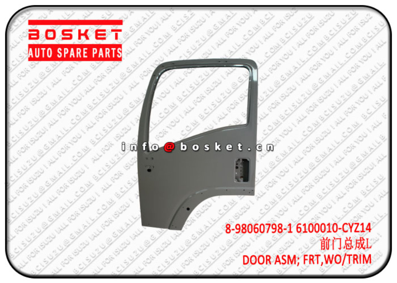 8980607981 8-98060798-1 6100010-CYZ14  Without Trim Front Door Assembly Suitable for ISUZU VC46