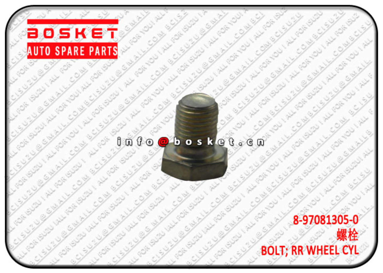 8970813050 8-97081305-0 Rear Wheel Cylinder Bolt Suitable for ISUZU 700P 4HK1