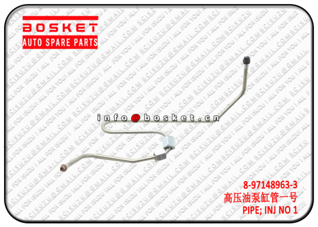 8971489633 8-97148963-3 Suitable Injection Number1 Pipe for ISUZU NPR 4HE1