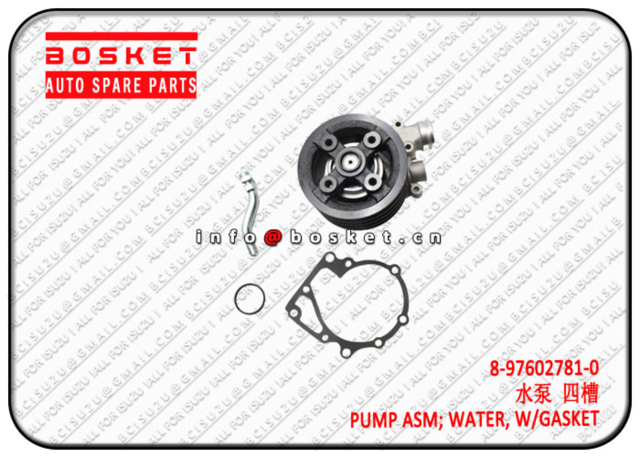 8976027810 8-97602781-0 With Gasket Water Pump Assembly Suitable 