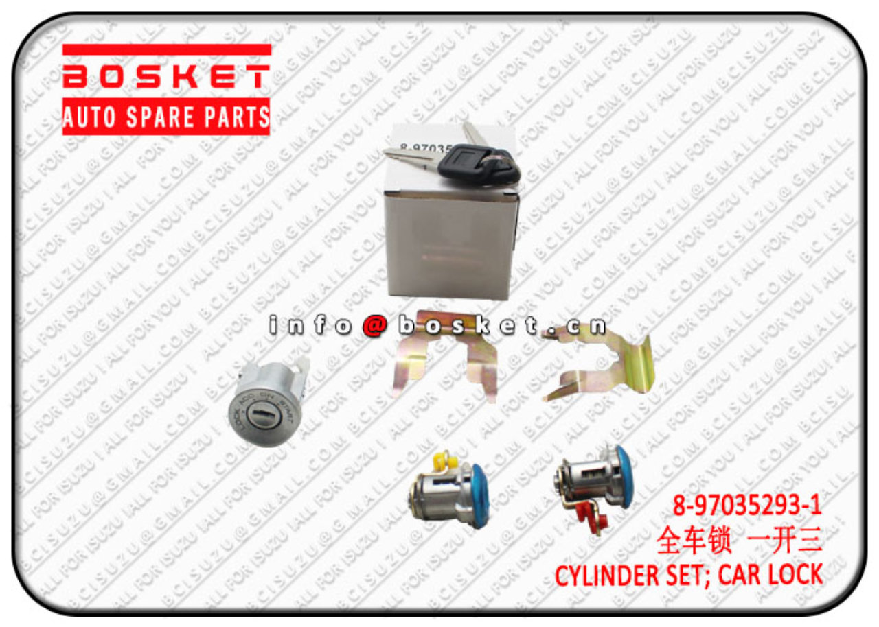 8970352931 8-97035293-1 Car Lock Cylinder Set Suitable for ISUZU NKR55 4JB1