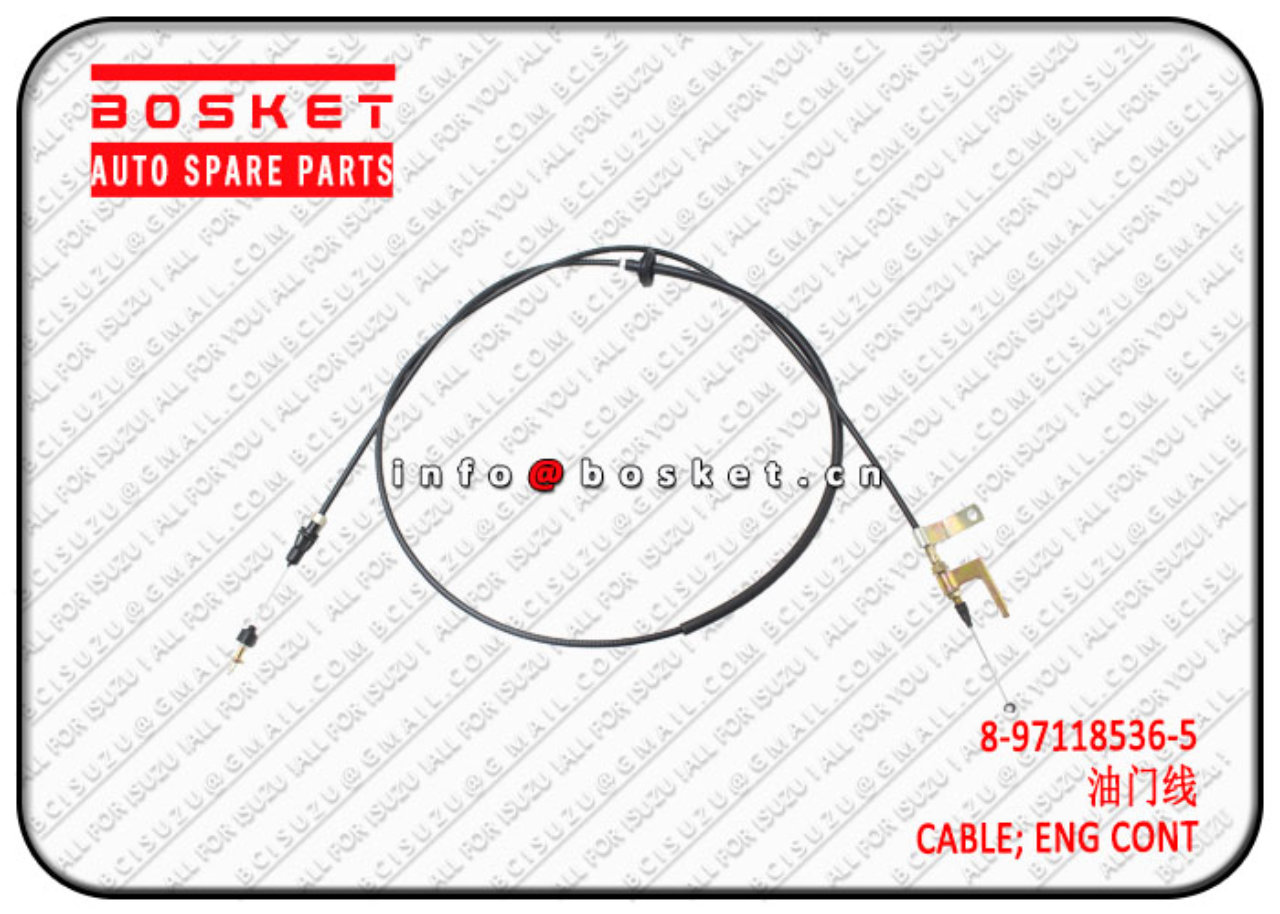 8971185365 8-97118536-5 Engine Control Cable Suitable for ISUZU NPR66 4HF1