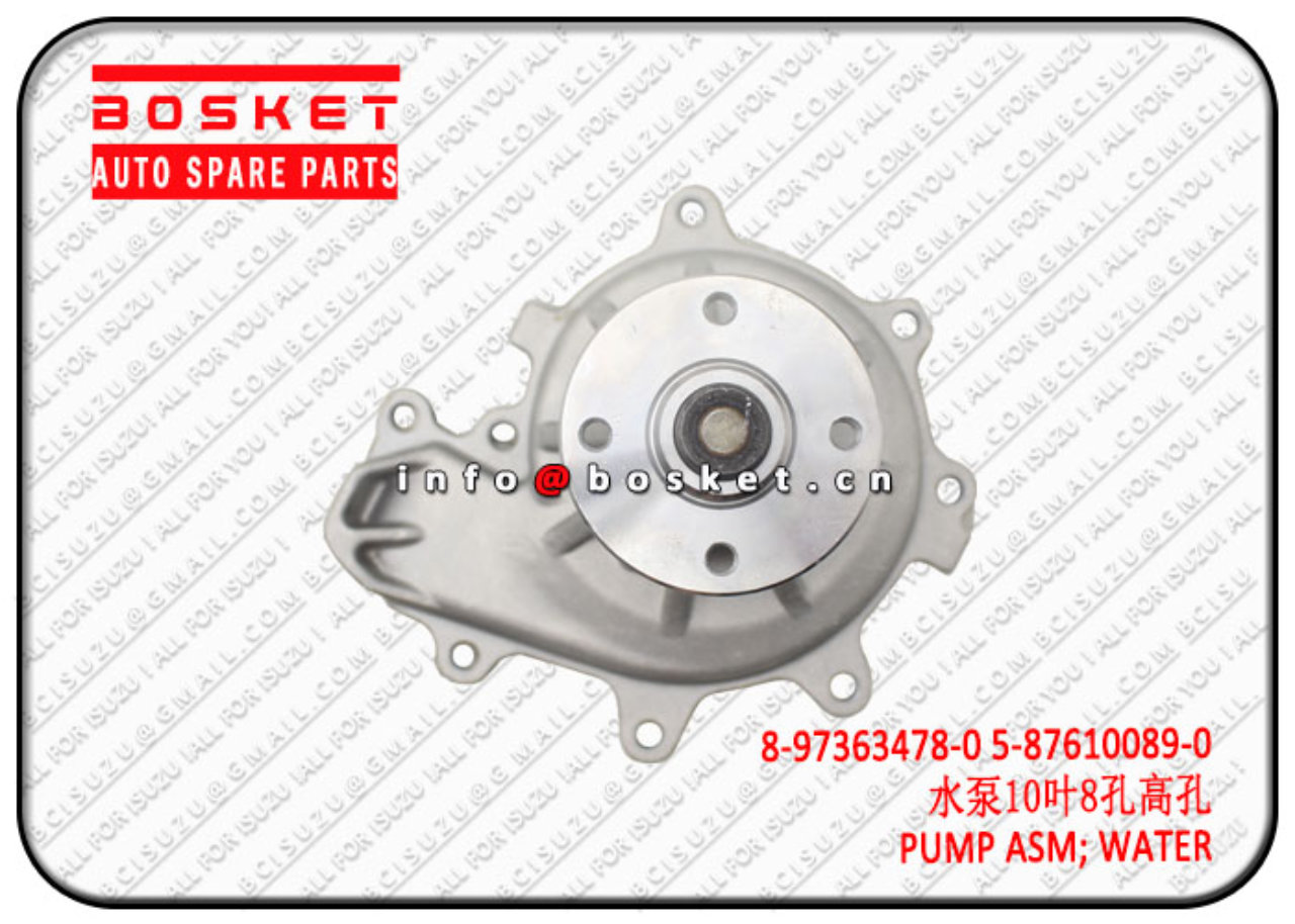 8973634780 5876100890 8-97363478-0 5-87610089-0 Water Pump Assembly Suitable for ISUZU 700P 4HK1