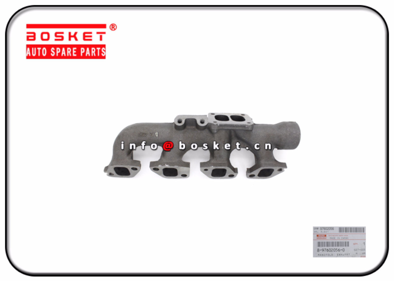8-97602056-0 8976020560 Front Exhaust Manifold Suitable for ISUZU 6HE1 FRR FVR