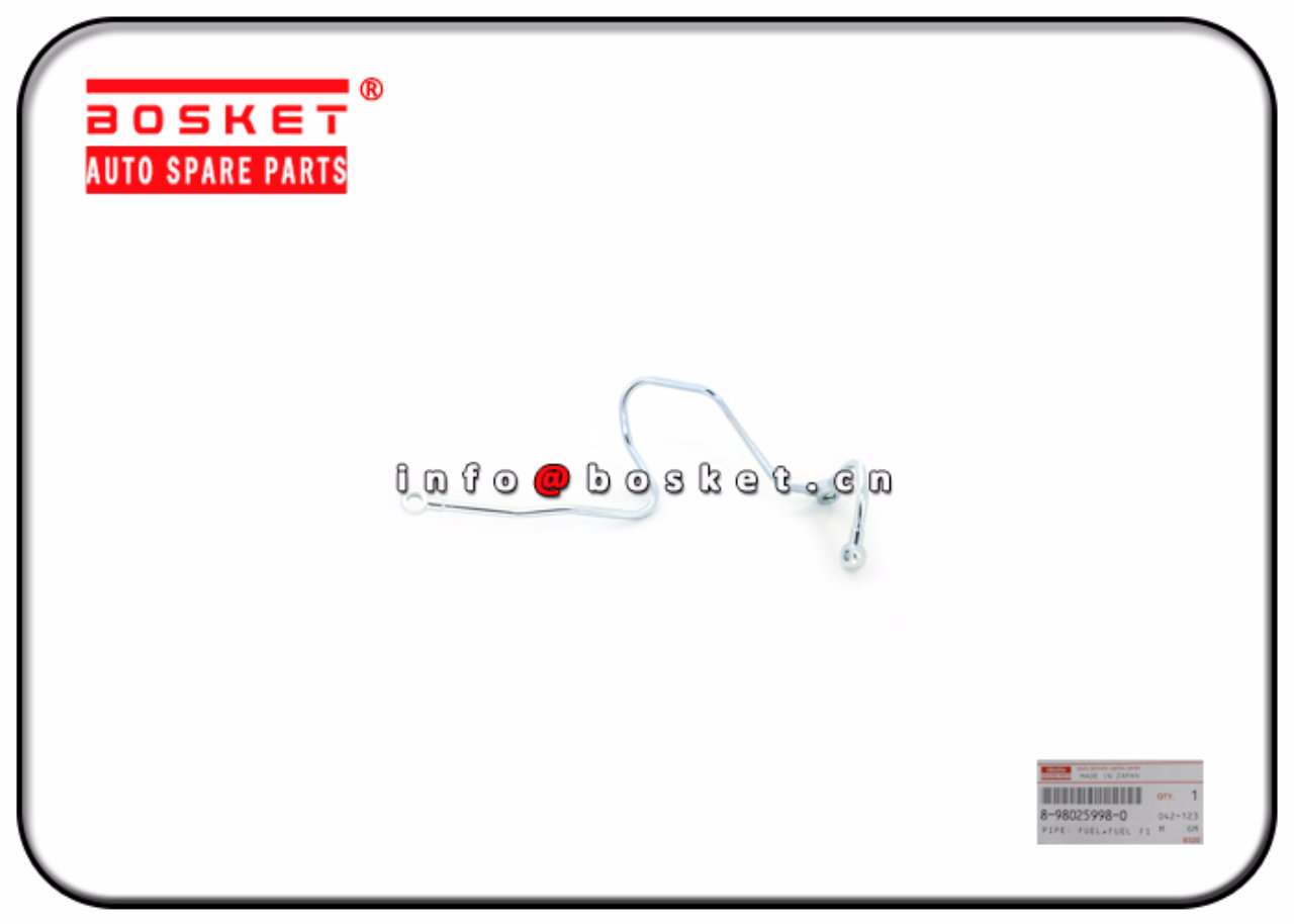 8-98025998-0 8980259980 Fuel Filter Leak Off Fuel Pipe Suitable for ISUZU6WG1 XE
