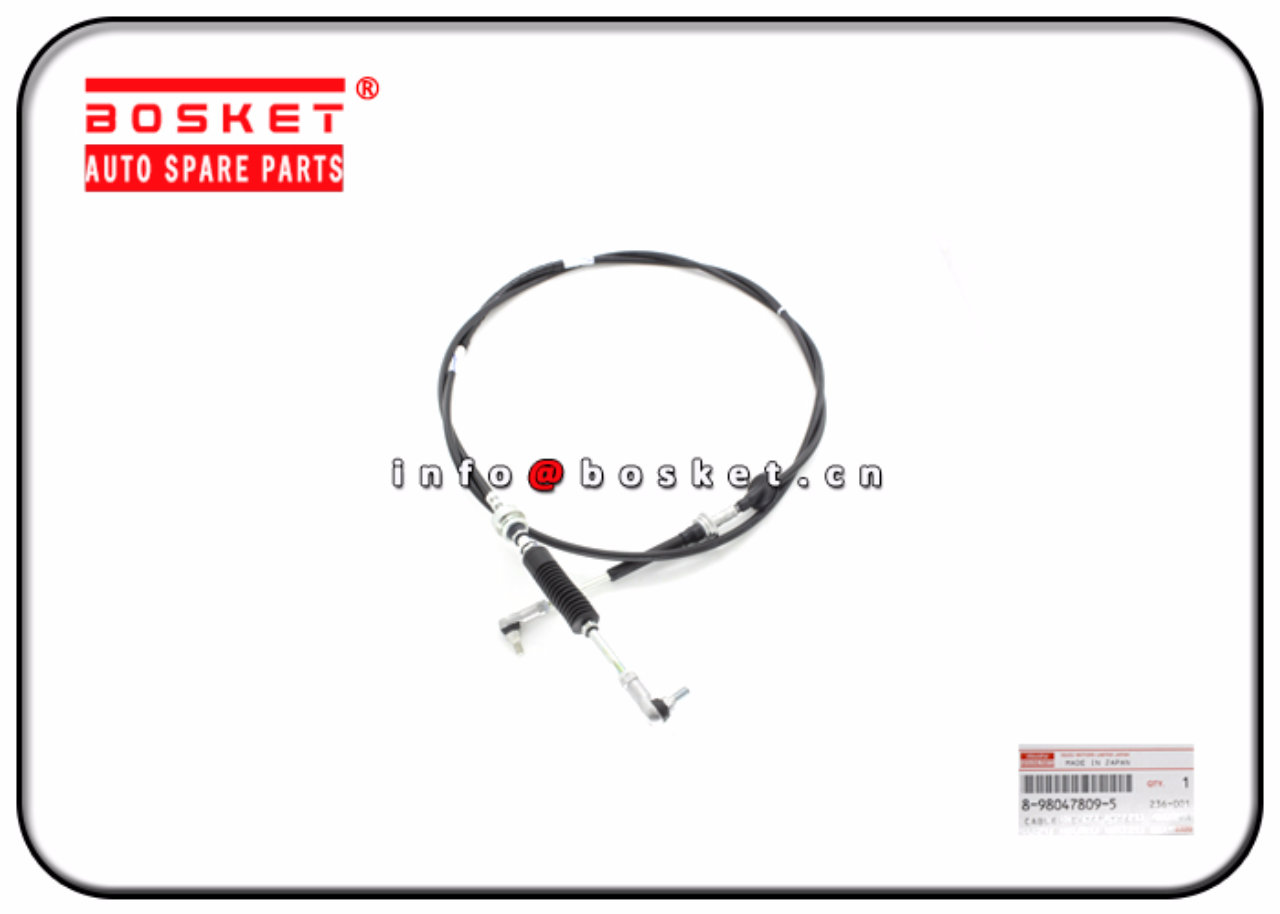8-98047809-5 8980478095 Transmission Control Shift Cable Suitable for ISUZU6HK1 FVR34