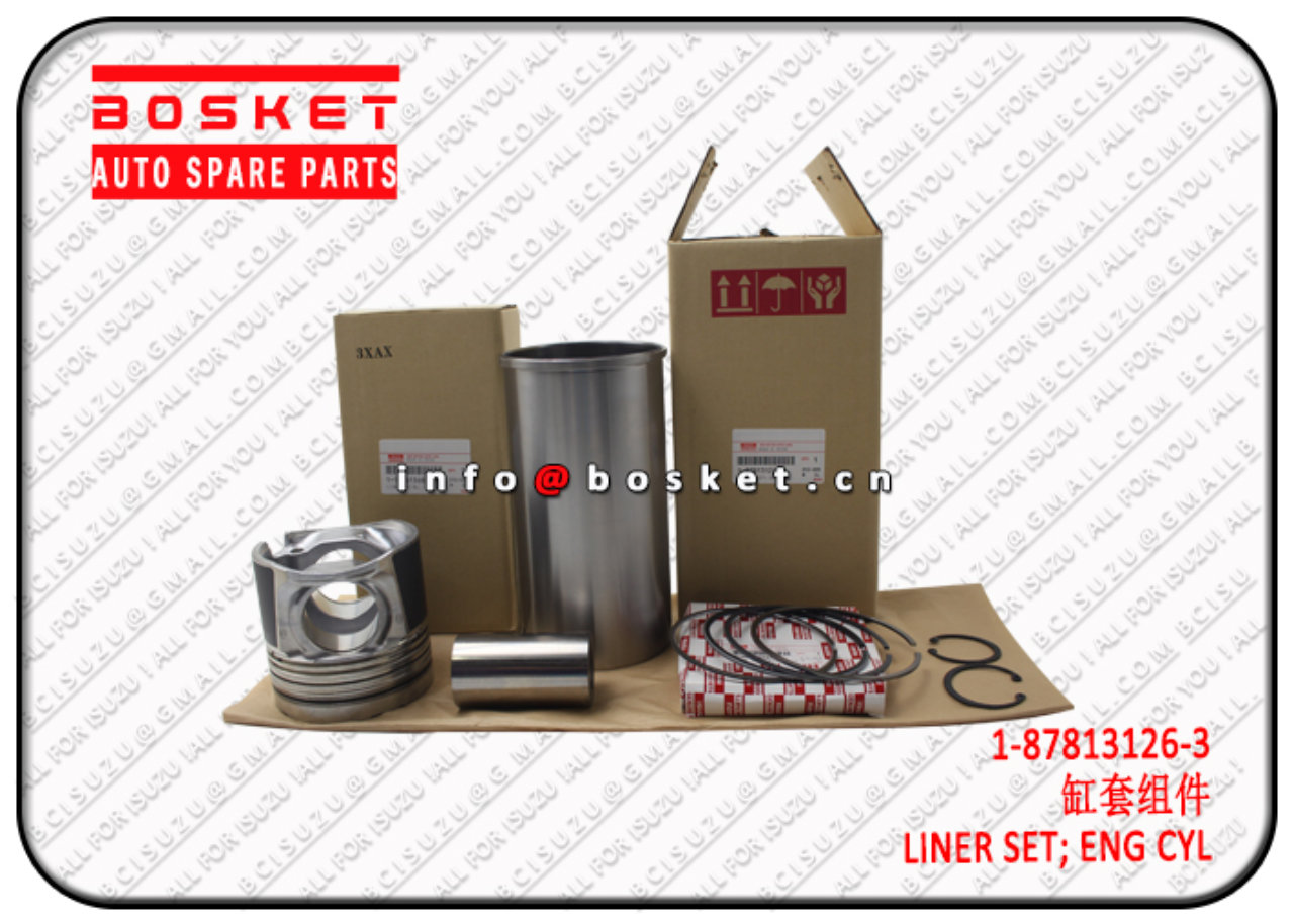 1878131263 1-87813126-3 Engine Cylinder Liner Set Suitable for ISUZU 6UZ1 LV
