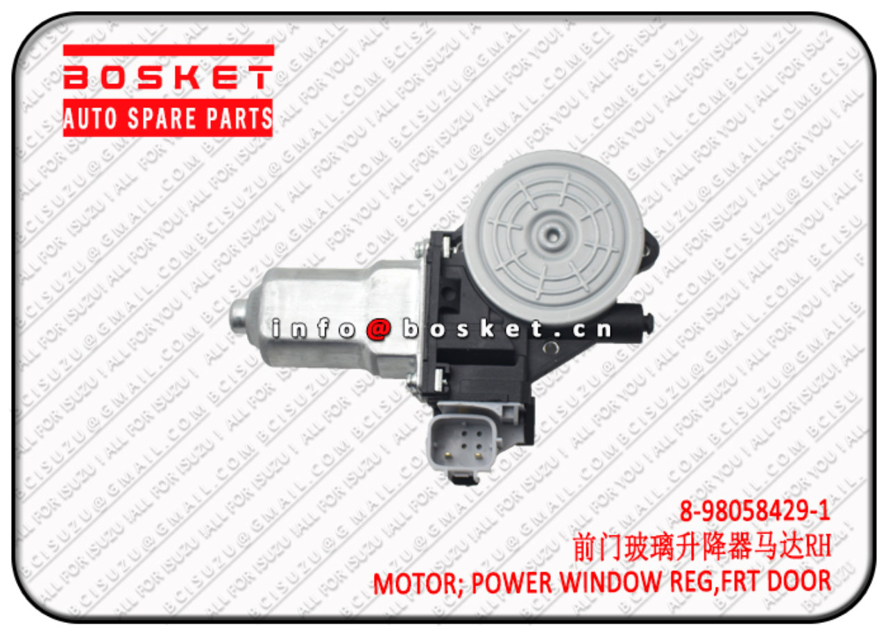 8980584291 8-98058429-1 Front Door Power Window Regulator Motor Suitable for ISUZU VC46 4HG1