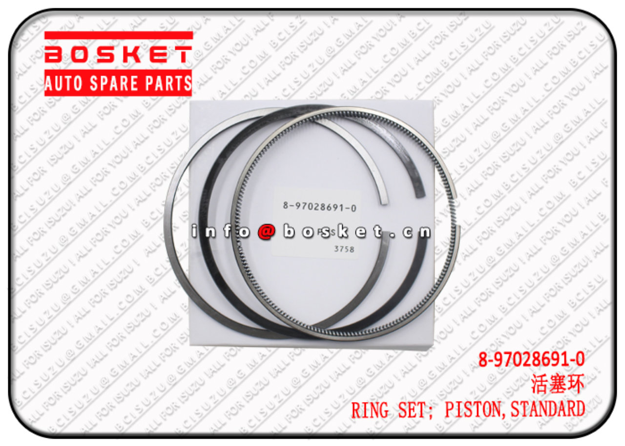 8970286910 8-97028691-0 8-97076047-0 STANDARD PISTON RING SET Suitable for ISUZU NPR66 4HF1
