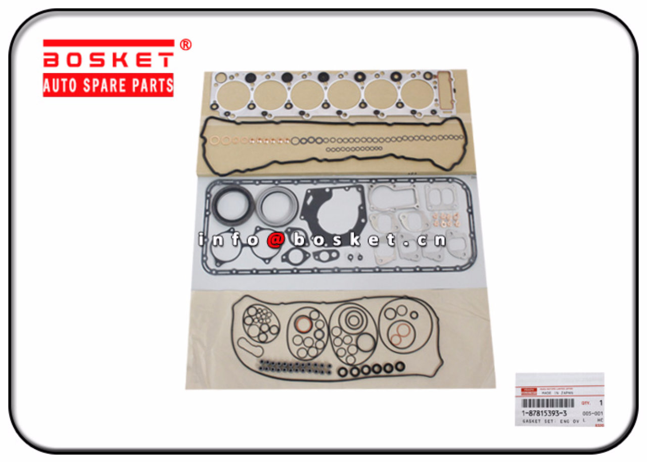 1-87815393-3 1-87812316-1 1-87812068-1 1878153933 1878123161 1878120681 Engine Overhaul Gasket Set S