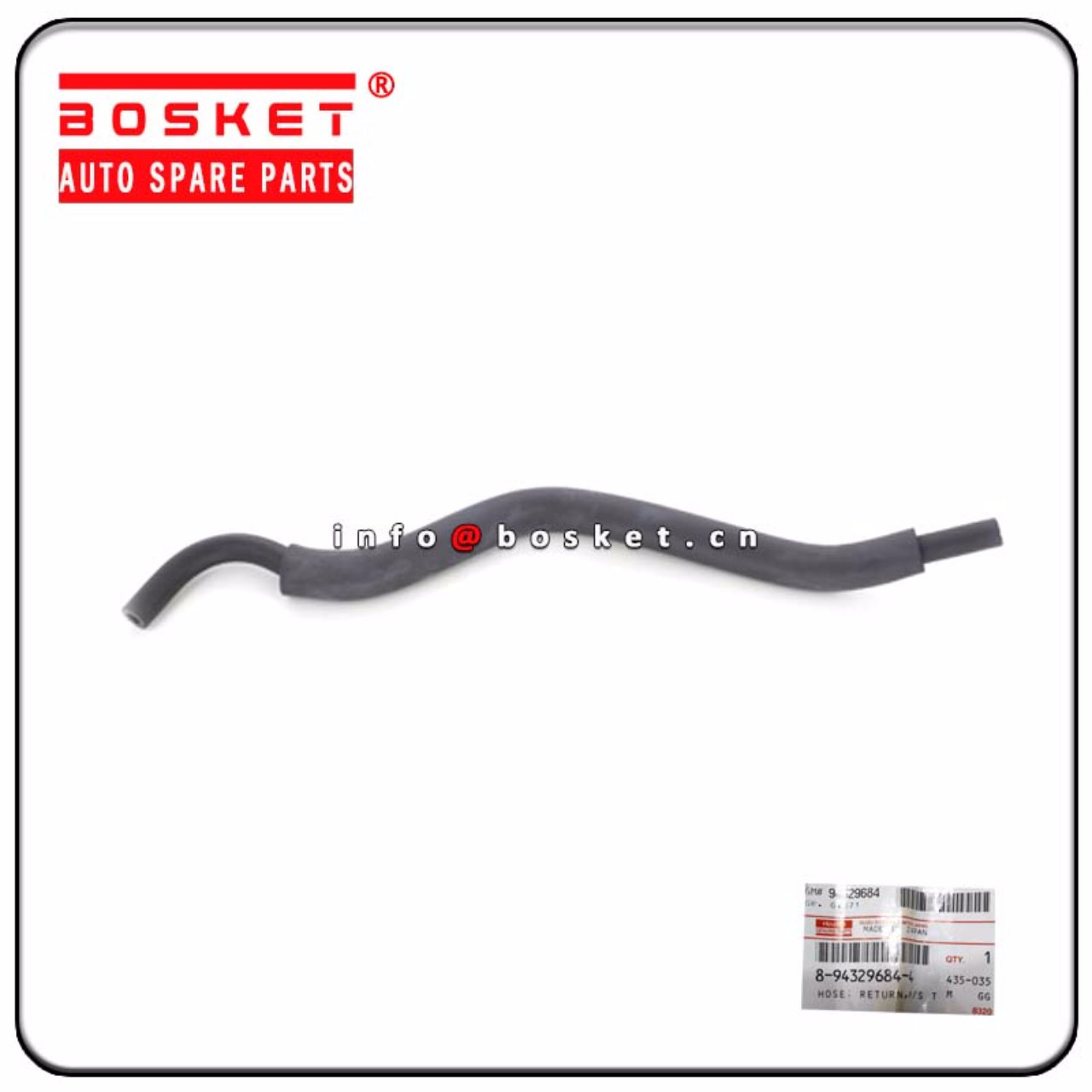 8-94329684-4 8943296844 Power Steering Tank Return Hose Suitable for ISUZU TFR