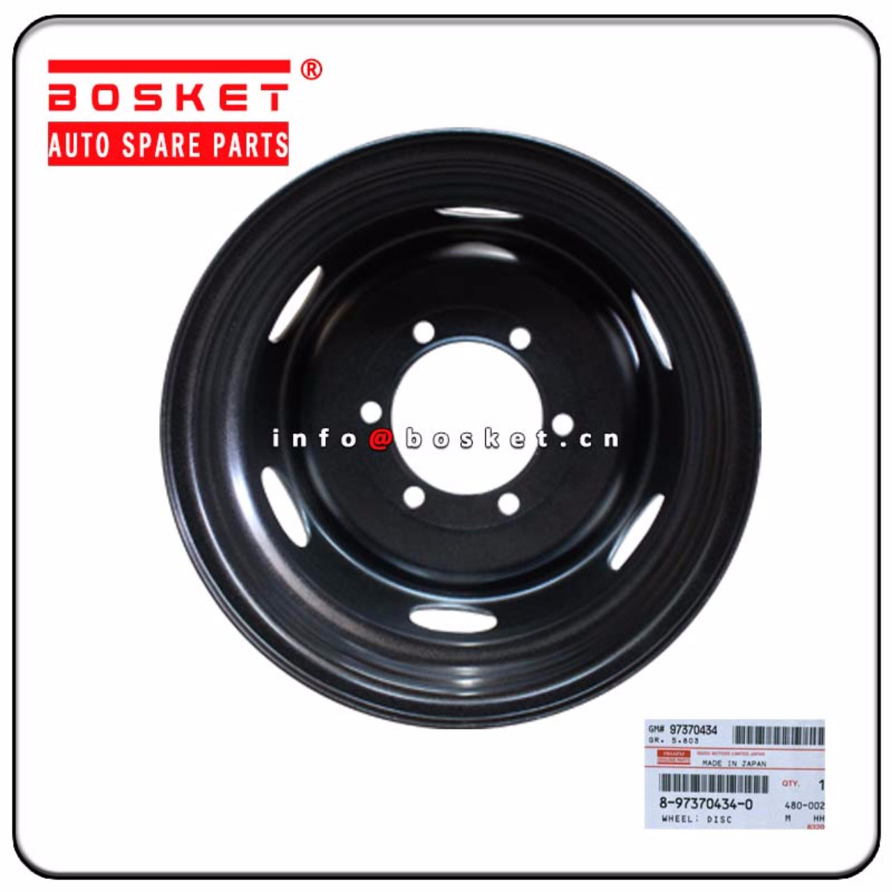 8-97370434-0 8973704340 Disc Wheel Suitable for ISUZU NHS85 NKR