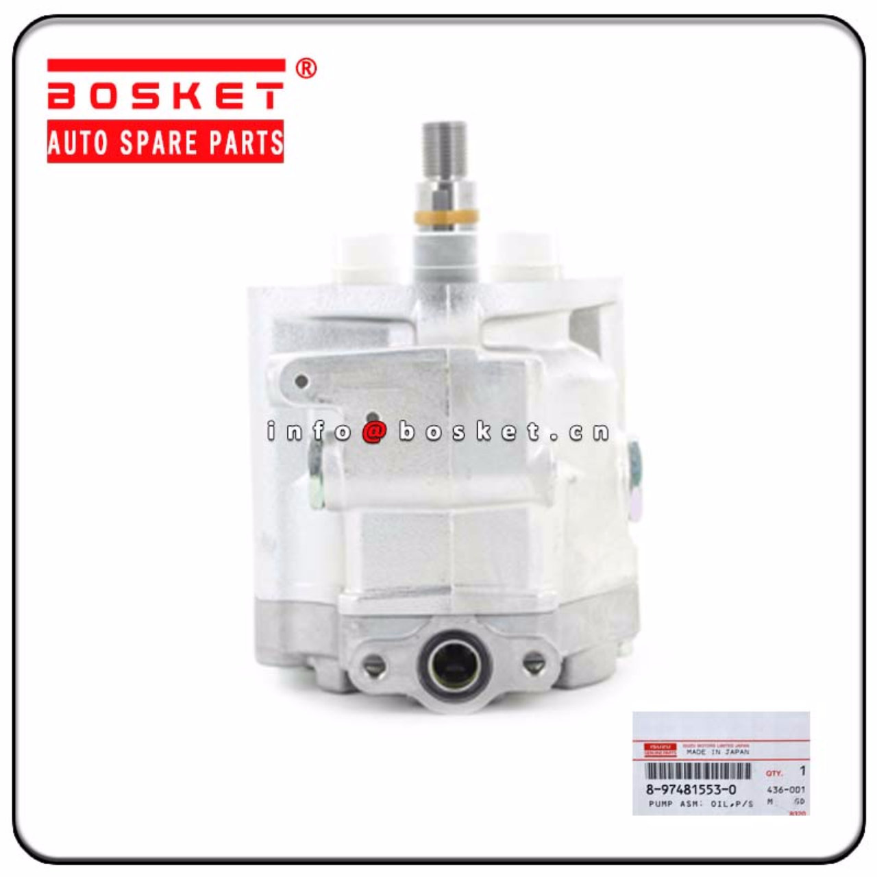 8974815530 1195006171 Power Steering Oil Pump Assembly Suitable for ISUZU CXZ