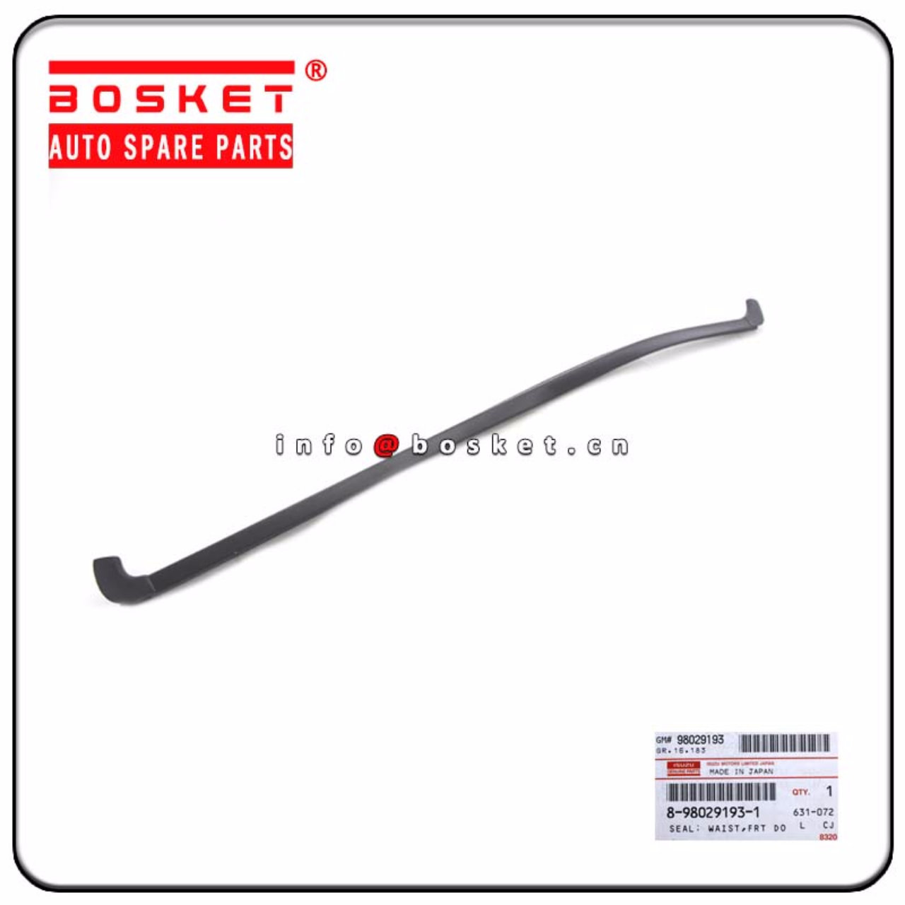 8-98029193-1 6107130-P301 8980291931 6107130P301 Front Door Waist Seal Suitable for ISUZU VC46 700P