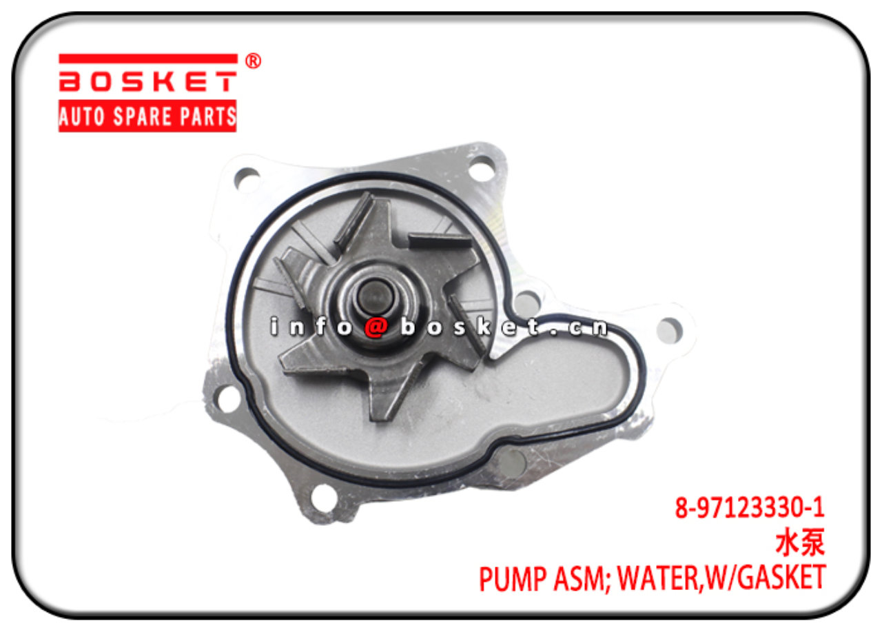 8-97123330-1 8971233301 With Gasket Water Pump Assembly Suitable for ISUZU NHR NPR 4JA1
