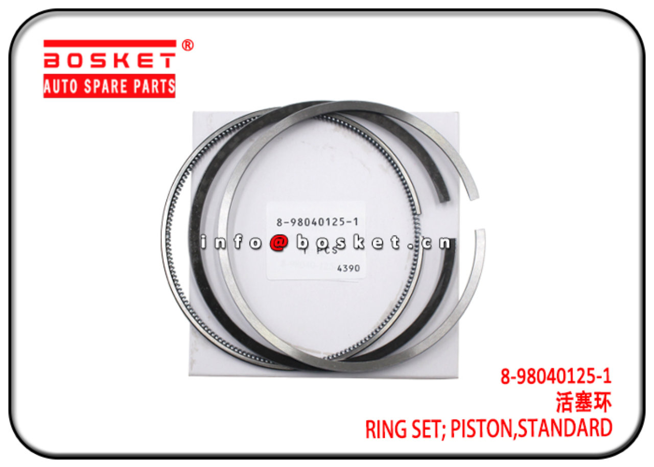 8-98040125-1 8-98055478-0 Standard Piston Ring Set Suitable for ISUZU 700P FVR FSR 4HK1 4HG1