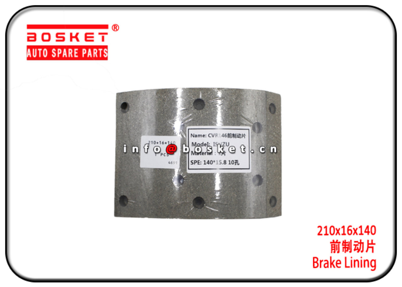 Brake Lining 210x16x140 Suitable for ISUZU CVR146