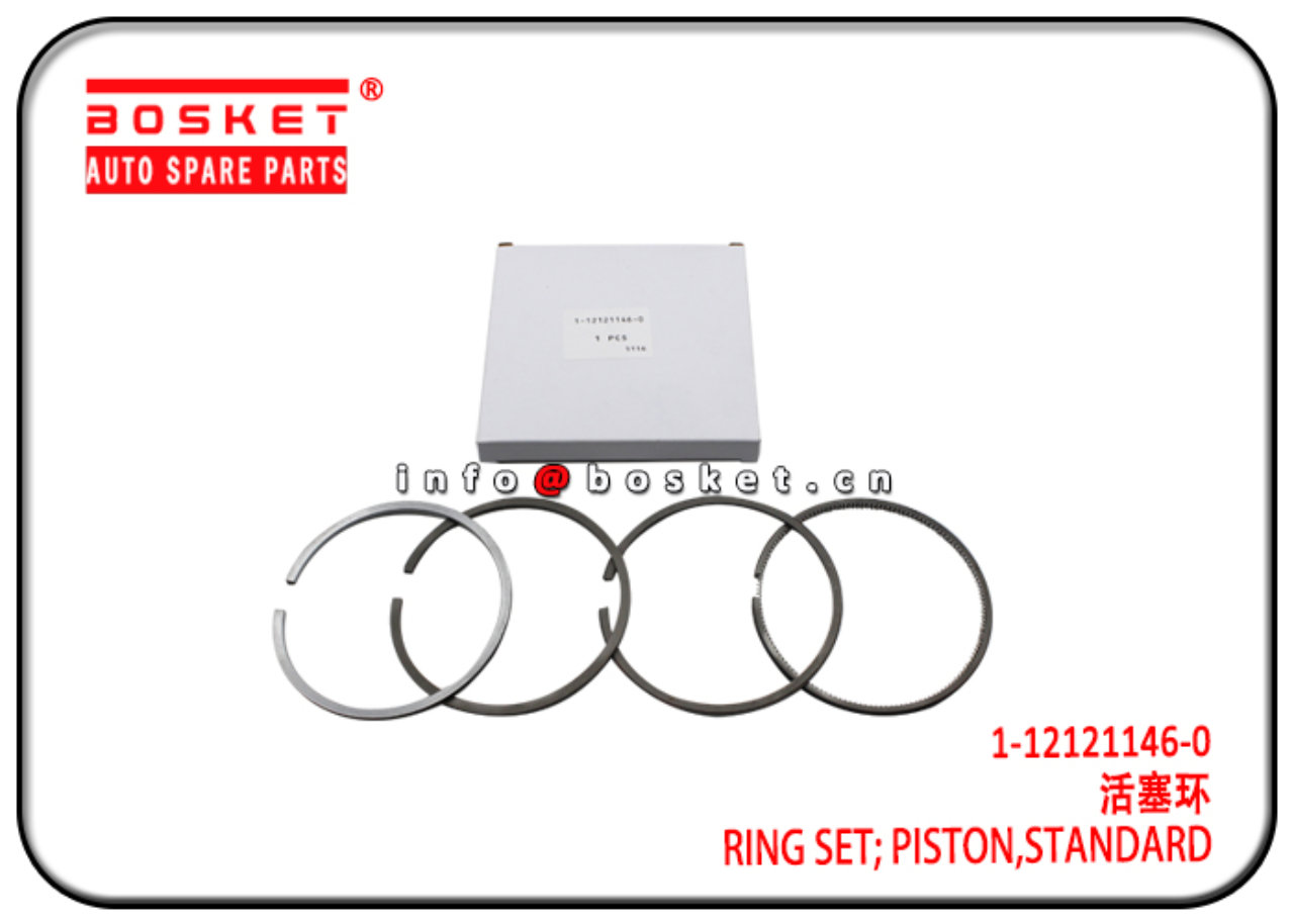 1-12121146-0 1121211460 Standard Piston Ring Set Suitable for ISUZU XE 4BG1T 6BG1T