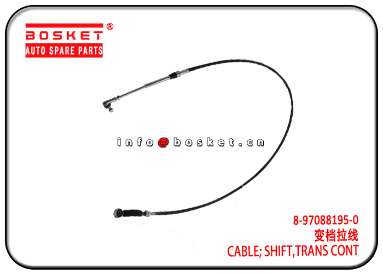 8-97088195-0 8-97067078-0 8970670780 Transmission Control Shift Cable Suitable for ISUZU NHR 