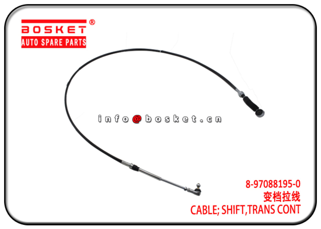 8-97088195-0 8-97067078-0 8970670780 Transmission Control Shift Cable Suitable for ISUZU NHR 